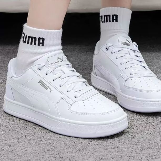 Puma Shoes Suede Classic - Кроссовки Puma Low Top 392290-02, бело-серебристые,