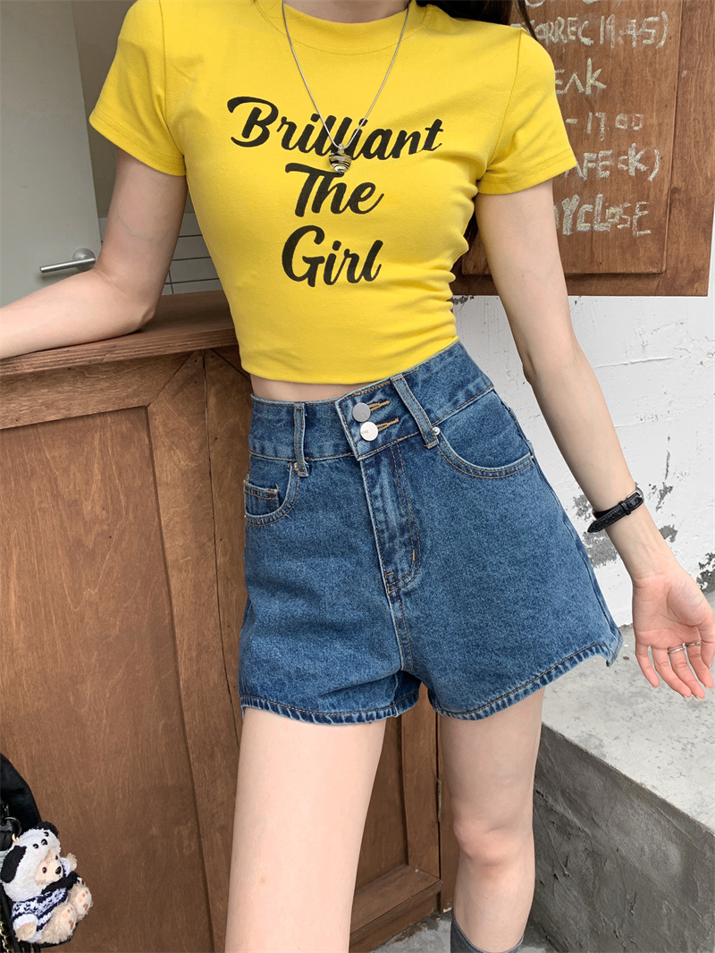 Синие джинсовые шорты для женщ – обзор и цена Shorts Denim Frayed